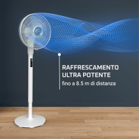 Rowenta Turbo Silence Extreme +, stojanový ventilátor s 16 rychlostmi a 3 automatickými režimy, tichý ventilátor s technologií E